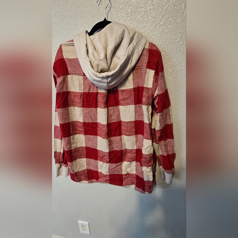 American Eagle Oversized Hoodie Flannel - Picture 5 of 6
